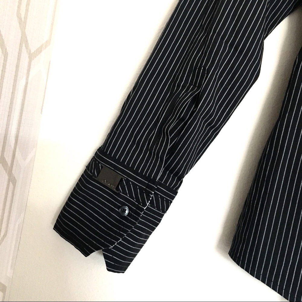 Express Design Studio Striped Button Down Shirt - image 7